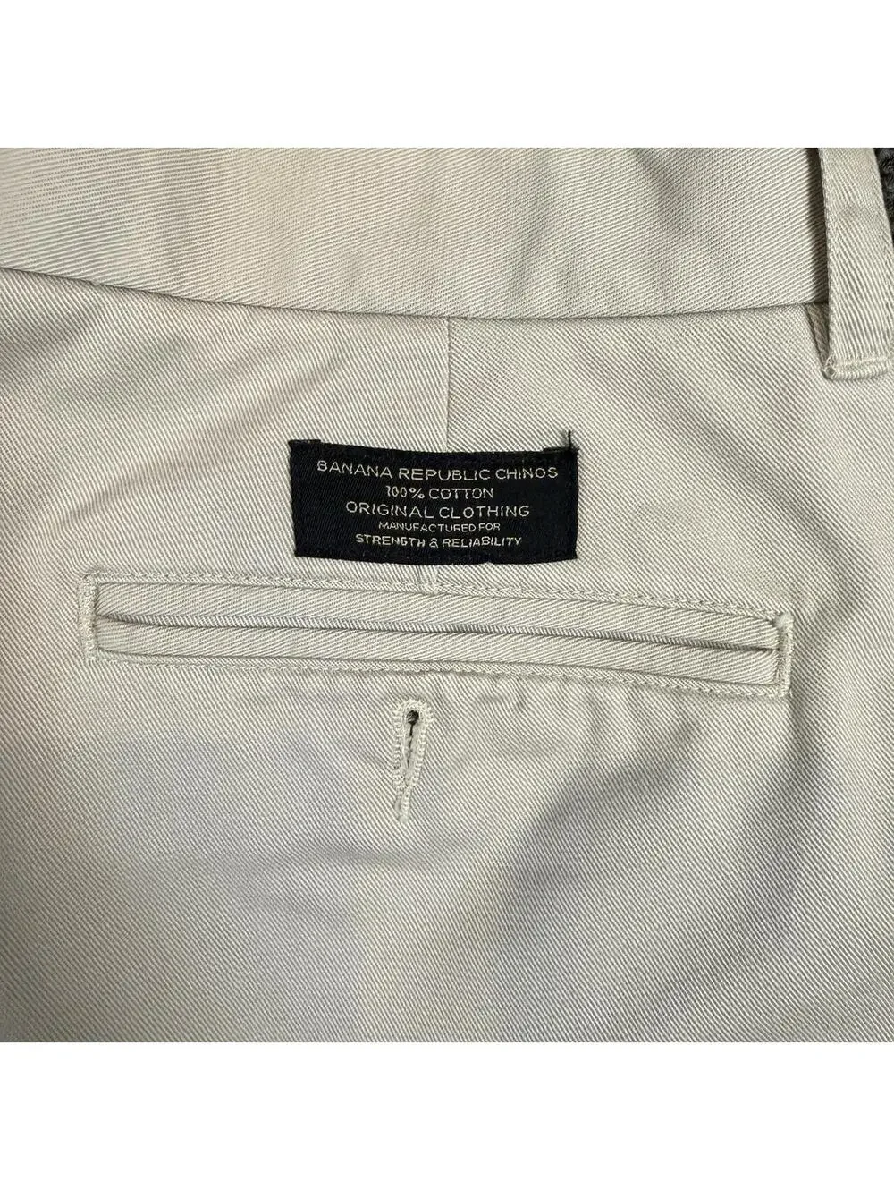 Banana Republic cream cotton chino pants size 33R